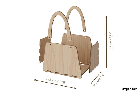 3D Flower Basket Laser Cut Bundle SVG SvgOcean 