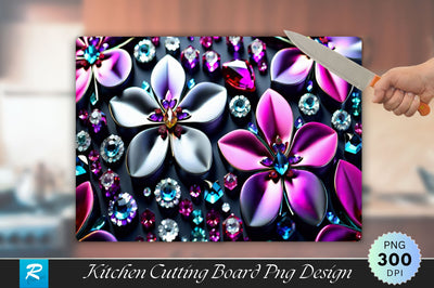 3D Flower Cutting Board Sublimation Regulrcrative 