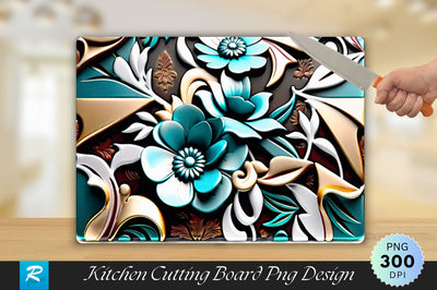 3D Flower Cutting Board Sublimation Regulrcrative 