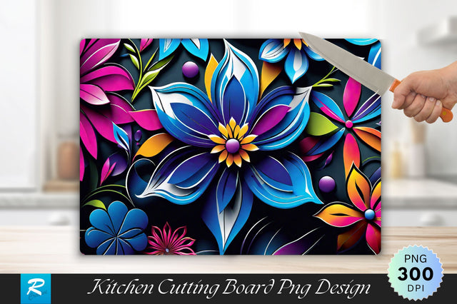 3D Flower Cutting Board Sublimation Regulrcrative 