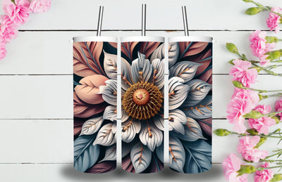 3D Flowers Tumbler Sublimation Designs Sublimation Jagonath Roy 