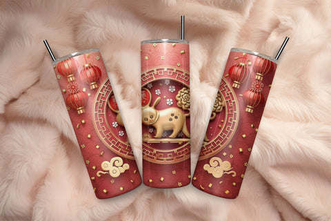 3D Flowers Tumbler Wrap Design 3D Paper Rupkotha 