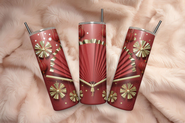3D Flowers Tumbler Wrap Design 3D Paper Rupkotha 