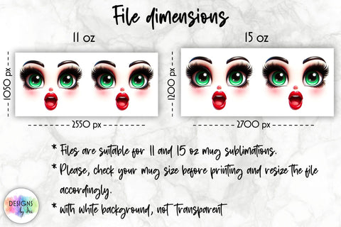 3D Funny Face Mug Wrap, Sarcastic Mug Sublimation Sublimation Designs by Ira 