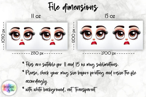 3D Funny Face Mug Wrap, Sarcastic Mug Sublimation Sublimation Designs by Ira 