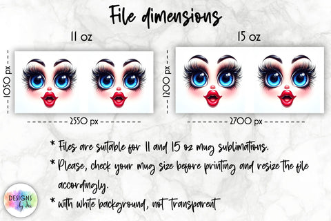 3D Funny Face Mug Wrap, Sarcastic Mug Sublimation Sublimation Designs by Ira 