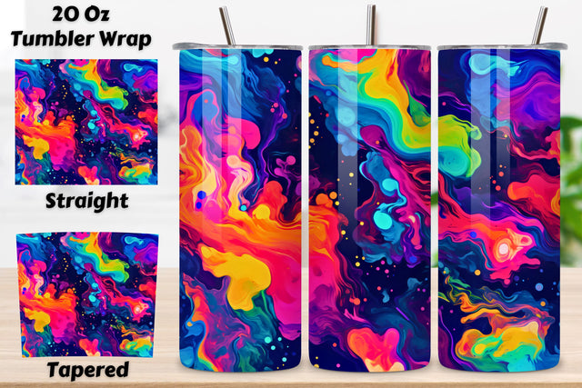 3D Galactic Burst Tumbler Wrap | Sublimation PNG design Sublimation FloridPrintables 