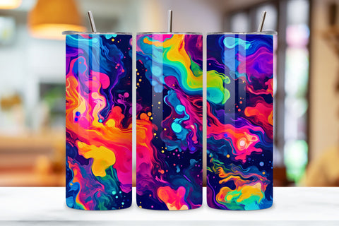 3D Galactic Burst Tumbler Wrap | Sublimation PNG design Sublimation FloridPrintables 