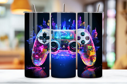 3D Game Controller Tumbler Wrap, 20oz Skinny Tumbler, PNG, Gamer Tumbler sublimation designs download PNG, Game Tumbler Wrap, Inspirational Tumbler Design, Skinny Tumbler Sublimation FloridPrintables 
