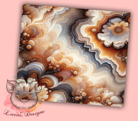 3D Geode Tumbler, White Marble Design, Gold Floral Tumbler, White and Gold Flowers, 20oz Tumbler Wrap, Sublimation Design, Elegant Tumbler, Marble and Geode Art Sublimation Lara' s Designs 