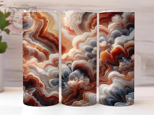 3D Geode Tumbler, White Marble Design, Gold Floral Tumbler, White and Gold Flowers, 20oz Tumbler Wrap, Sublimation Design, Elegant Tumbler, Marble and Geode Art Sublimation Lara' s Designs 