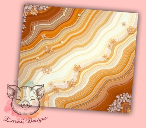 3D Geode Tumbler, White Marble Design, Gold Floral Tumbler, White and Gold Flowers, 20oz Tumbler Wrap, Sublimation Design, Elegant Tumbler, Marble and Geode Art Sublimation Lara' s Designs 