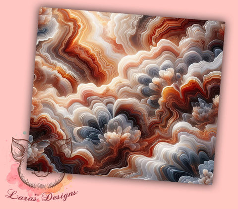 3D Geode Tumbler, White Marble Design, Gold Floral Tumbler, White and Gold Flowers, 20oz Tumbler Wrap, Sublimation Design, Elegant Tumbler, Marble and Geode Art Sublimation Lara' s Designs 