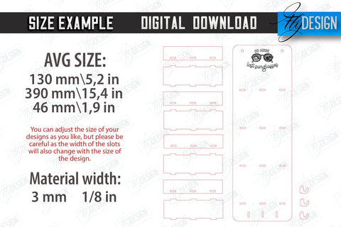 3D Glasses Holders Laser Cut Bundle | Eyeglass Stand | Sunglasses Holder | CNC Files SVG Fly Design 
