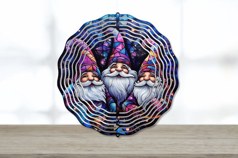 3D Gnomes Christmas Wind Spinner Sublimation Regulrcrative 