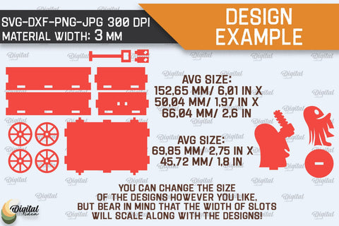 3D Halloween cart LaserCut. Spooky decor SVG. Trick or treat SVG Evgenyia Guschina 