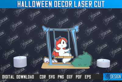 3D Halloween Decor | 3D Halloween Scene | Multilayered Design | CNC File SVG Fly Design 