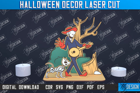 3D Halloween Decor Bundle | 3D Halloween Scene | Multilayered Designs | CNC Files SVG Fly Design 