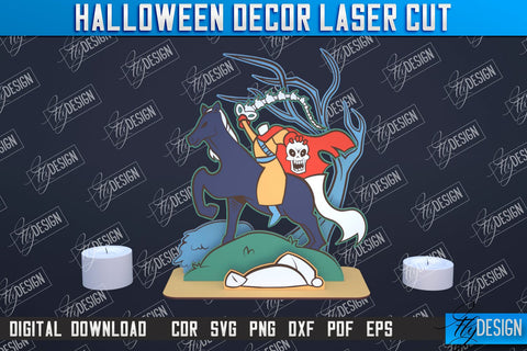 3D Halloween Decor Bundle | 3D Halloween Scene | Multilayered Designs | CNC Files SVG Fly Design 