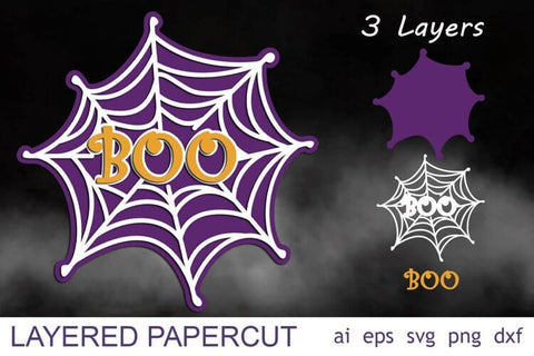 3d Halloween decoration svg, Layered Halloween laser cut SVG AnastasiyaArtDesign 