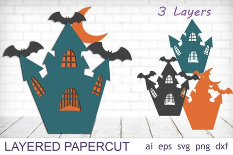 3d Halloween decoration svg, Layered Halloween laser cut SVG AnastasiyaArtDesign 