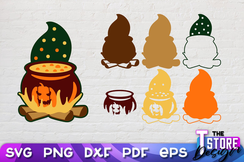 3D Halloween Design | 3D Paper Scene | Halloween Décor | Multilayered Design | SVG File SVG The T Store Design 