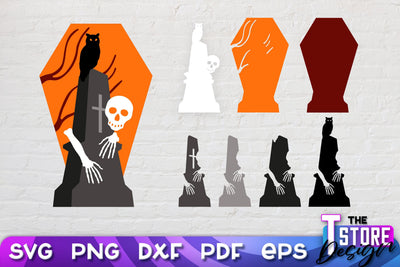 3D Halloween Design | 3D Paper Scene | Halloween Décor | Multilayered Design | SVG File SVG The T Store Design 