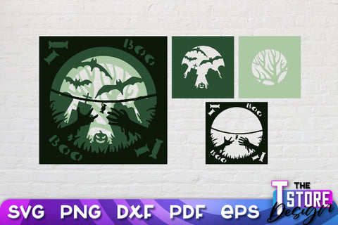 3D Halloween Design Bundle | 3D Paper Scene | Halloween Décor | Multilayered Design | SVG Files SVG The T Store Design 