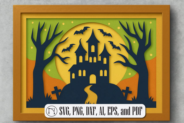 3D Halloween Shadow Box SVG SVG MD JOYNAL ABDIN 