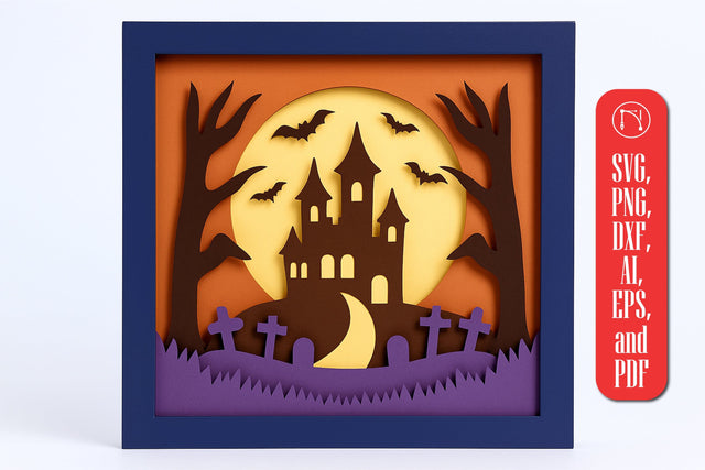 3D Halloween Shadow Box SVG SVG MD JOYNAL ABDIN 