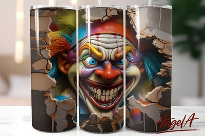 3d halloween tumbler wrap / Scary sublimation tumbler wrap Sublimation Angelina Semenova 