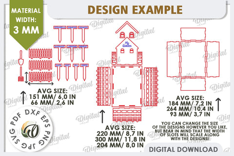 3D Home Garden Laser Cut. Garden Plant House SVG SVG Evgenyia Guschina 
