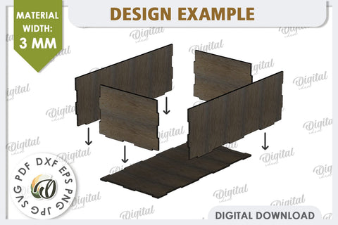 3D Home Garden Laser Cut. Garden Plant House SVG SVG Evgenyia Guschina 