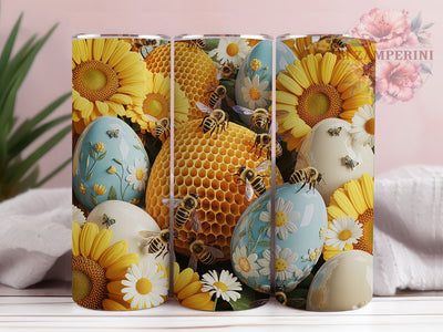 3D Honeycomb Bee Tumbler, Honeycomb Tumbler, Easter Egg Wrap, Stylish 20oz Wrap, Sublimation Design, Trendy Gift Idea, Inspirational Nature Tumbler Sublimation Li Zamperini 