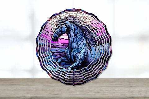 3D Horse Wind Spinner Sublimation Regulrcrative 