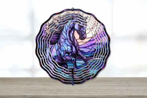 3D Horse Wind Spinner Sublimation Regulrcrative 