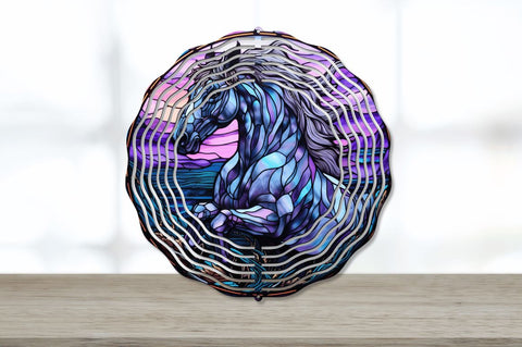 3D Horse Wind Spinner Sublimation Regulrcrative 