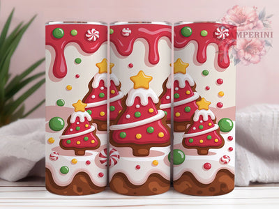 3D Inflated Christmas Tree Tumbler, Seamless Holiday Sublimation Design, Festive Tree Cup Art, 20oz Xmas Tumbler, Whimsical Inflated Tree Mug, Stylish Christmas Cup, Cozy Holiday Wrap Sublimation Li Zamperini 