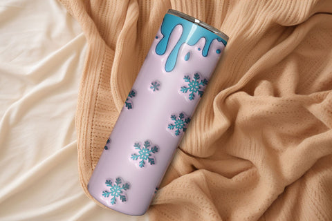 3D Inflated Christmas Tumbler Wrap 3D Paper Rupkotha 