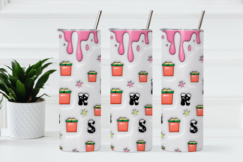 3D Inflated Christmas Tumbler Wrap 3D Paper Rupkotha 