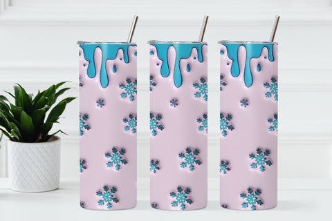 3D Inflated Christmas Tumbler Wrap 3D Paper Rupkotha 