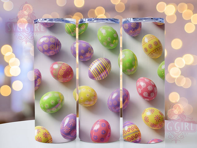 3D Inflated Easter Egg Tumbler, Inflated Easter Egg Tumbler, Puffy Egg Wrap, Festive Easter Wrap, Stylish 20oz Wrap, Sublimation Design, Trendy Gift Idea Sublimation SvggirlplusArt 