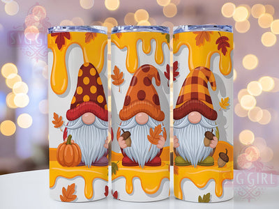 3D Inflated Gnome Autumn Tumbler, Inflated Gnome Wrap, Fall Gnome Design, 20oz Sublimation, Autumn Gnome Cup, Cute Fall Tumbler, 3D Autumn Mug Sublimation SvggirlplusArt 
