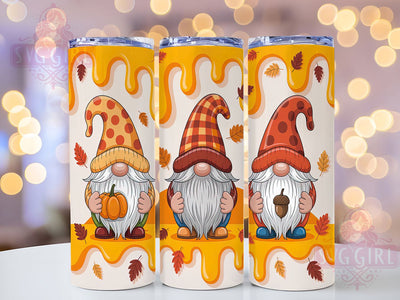 3D Inflated Gnome Autumn Tumbler, Inflated Gnome Wrap, Fall Gnome Design, 20oz Sublimation, Autumn Gnome Cup, Cute Fall Tumbler, 3D Autumn Mug Sublimation SvggirlplusArt 