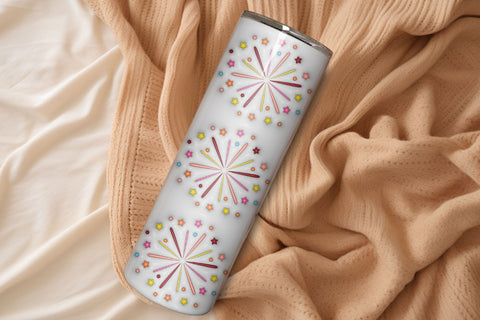 3D Inflated Happy New Year Tumbler Wrap 3D Paper Rupkotha 