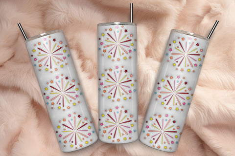 3D Inflated Happy New Year Tumbler Wrap 3D Paper Rupkotha 