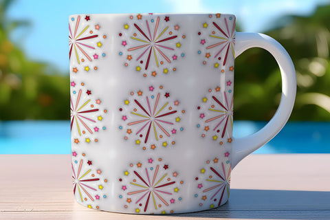 3D Inflated Happy New Year Tumbler Wrap 3D Paper Rupkotha 