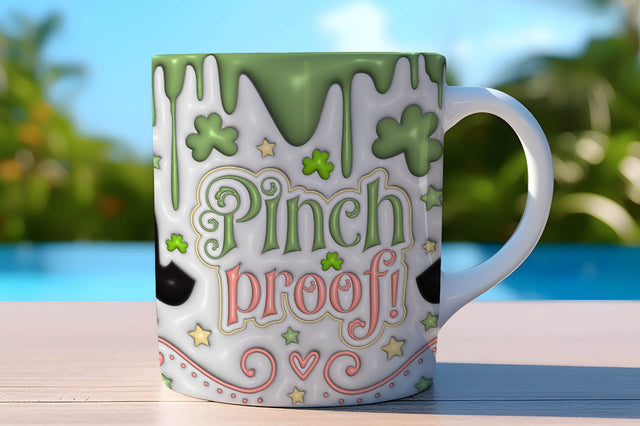 3D Inflated Puff St Patrick’s Day Tumbler Wrap 3D Paper Rupkotha 