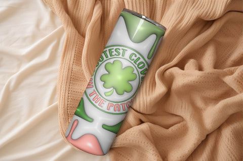 3D Inflated Puff St Patrick’s Day Tumbler Wrap 3D Paper Rupkotha 