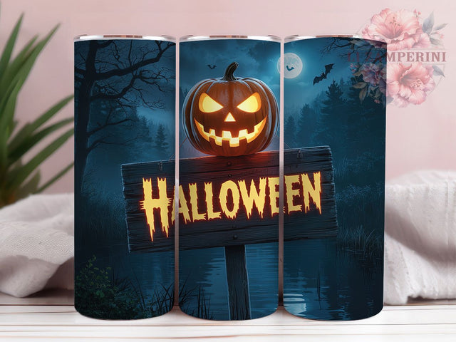 3D Jack O’Lantern Pumpkin Tumbler, Halloween Cup Wrap, Spooky Fall Sublimation, 20oz Tumbler PNG, Jack O Lantern Design, Creepy Pumpkin Mug, Autumn Drinkware Sublimation Li Zamperini 